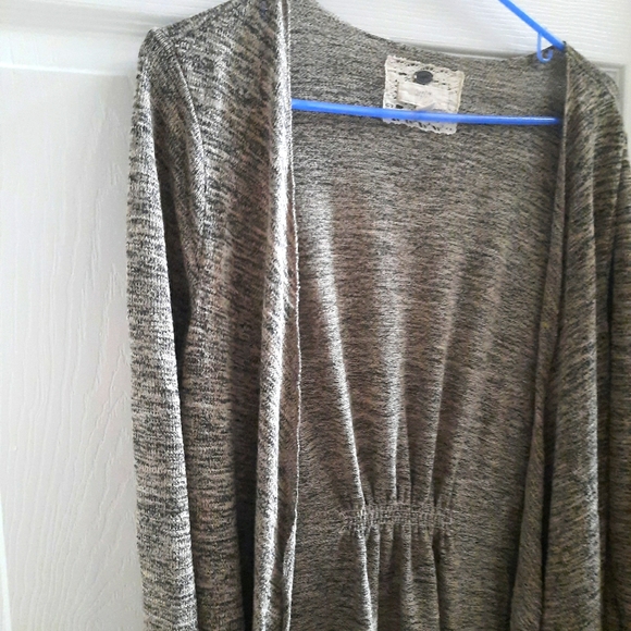 CUPIO Cascade Open Front Duster Cardigan L - Picture 3 of 8